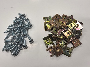 Саморезы автомобильные с закладной скобой М5, 10 шт